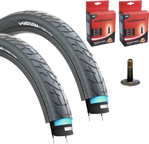 Vandorm Set Of Puncture Resistant Bicycle Tyres 26 X 195 53 559