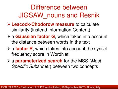 Ppt Jigsaw An Algorithm For Word Sense Disambiguation Powerpoint