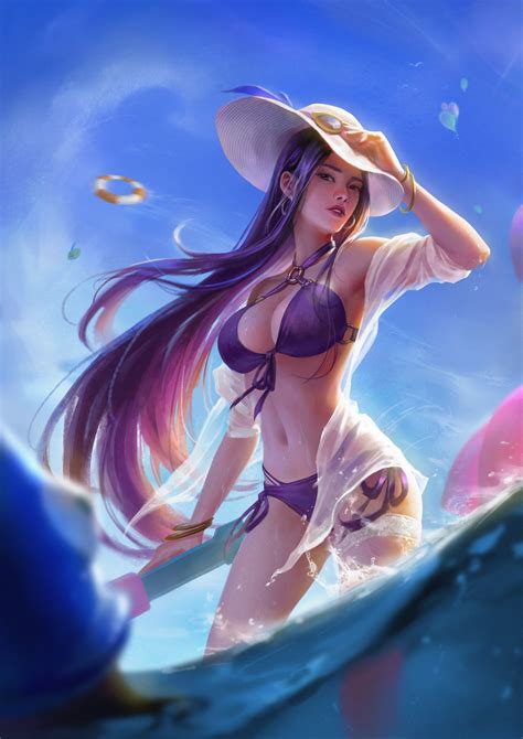 League Of Legends Pool Party Caitlyn Telegraph