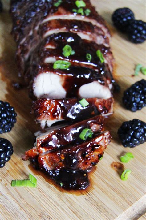 Blackberry Hoisin Ginger Pork Tenderloin Pork Tenderloin Recipes Pork