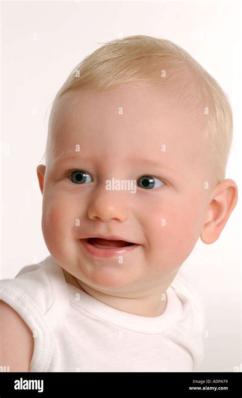 Portrait Of A Cute Baby Boy Stock Photo Alamy