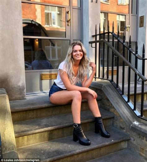 Giggling Louisa Johnson Topless In The Street Daily Mail Online