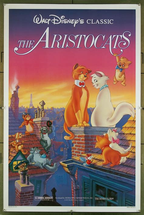 Aristocats The 1970 27814 Movie Poster Rolled One Sheet 27x41 Very