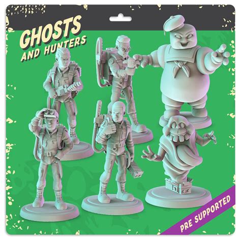 Ghostbusters 32mm Scale Miniatures Set Of 6 X 32mm Tabletop Rpgs