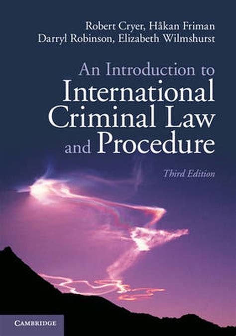 Introduction To International Criminal Law And Procedure 3rd Edition