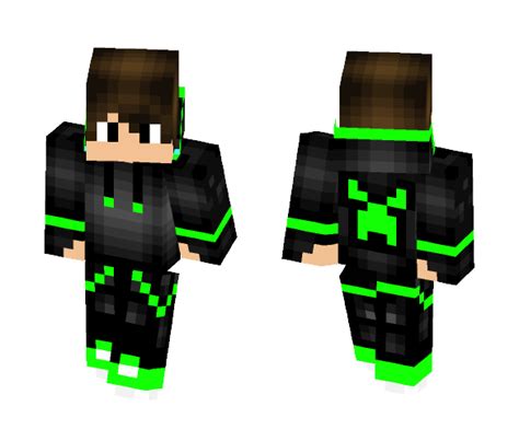Download Green And Black Creeper Minecraft Skin For Free