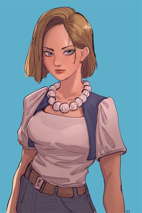 Artstation Android 18 In 2022 Android 18 Dragon Ball Android