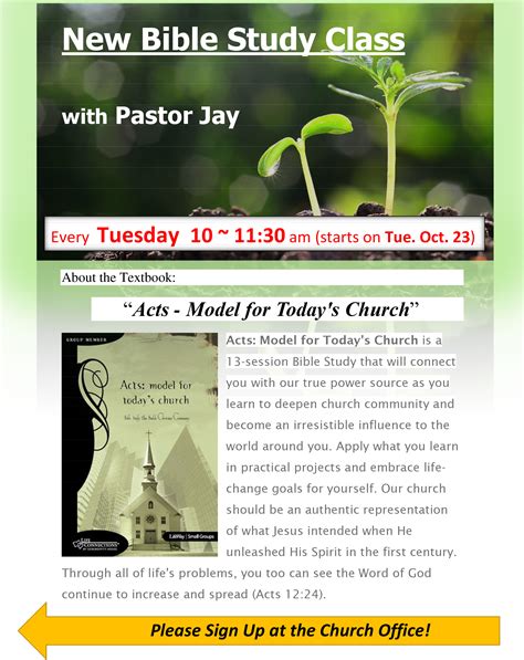 New Bible Study With Pastor Jay