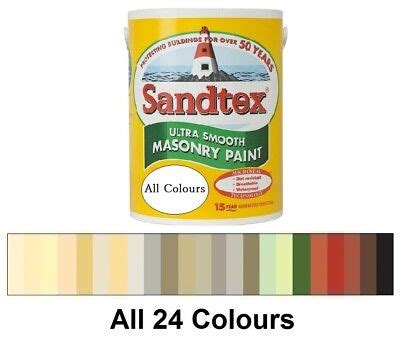 Sandtex Masonry Paint Ml Tester Pot Ultra Smooth All Colours