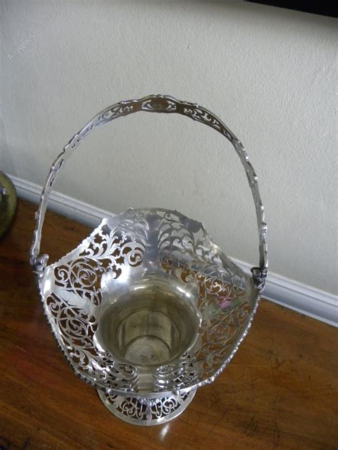 Antiques Atlas A Silver Hallmarked Swing Handled Basket