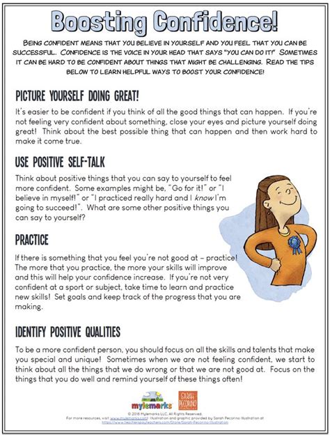 Self Confidence Self Esteem Worksheets For Adults