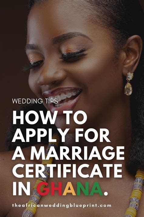 How To Apply For A Marriage Certificate License In Ghana Marriage Certificate Wedding