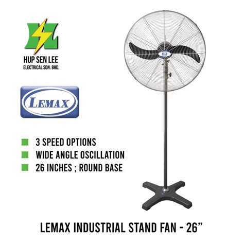Lemax Industrial Stand Fan 26 Inches 65cm