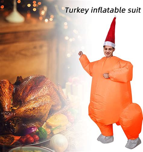 Inflatable Turkey Costume Adults Inflatable Roast Turkey Costume Party