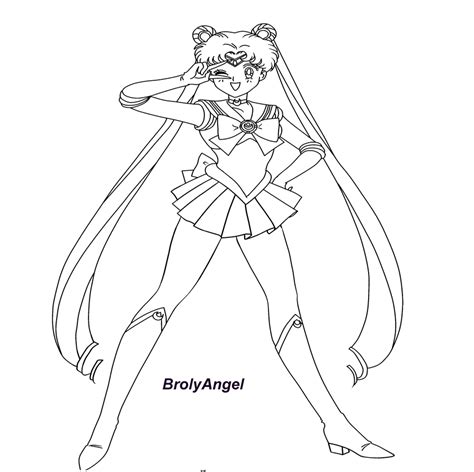 Sailor Moon Lineart By Crystaliszelda