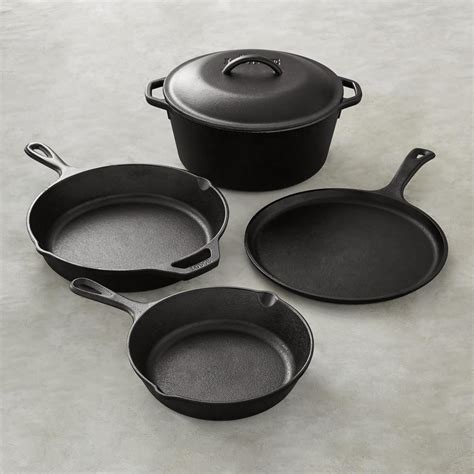 Searching for cast iron pots? Lodge Cast Iron 5-Piece Cookware Set | Williams Sonoma CA