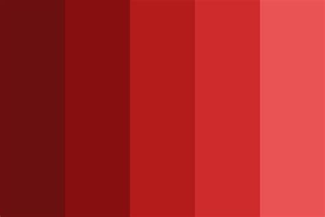 Deep Red Day Color Palette Red Colour Palette Shades Of Red Color