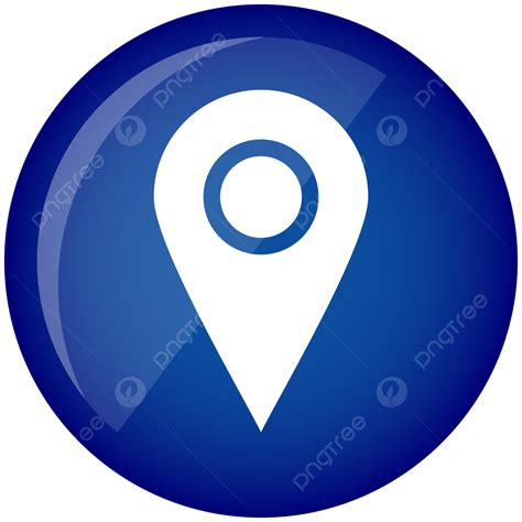 Location Blue Clipart Transparent Background Circle Location Icon In