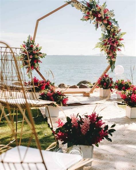 20 Stunning Beach Wedding Ceremony Ideas Backdrops Arches