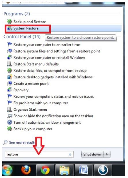 How To Recover Lost Files After System Restore In Windows 7