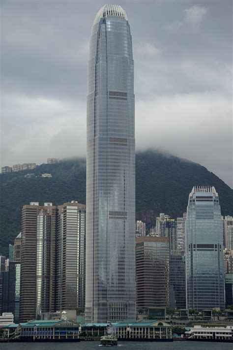 Two International Finance Center As Seen From Kowloon It Is The Second