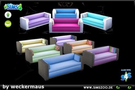 Blackys Sims 4 Zoo Outdoor 2 Couch By Weckermaus • Sims 4 Downloads