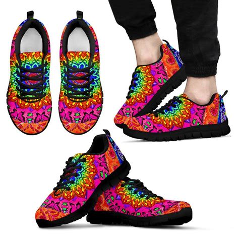 Kaleidoscope Colored Sneakers Womens Sneakers Colorful Sneakers