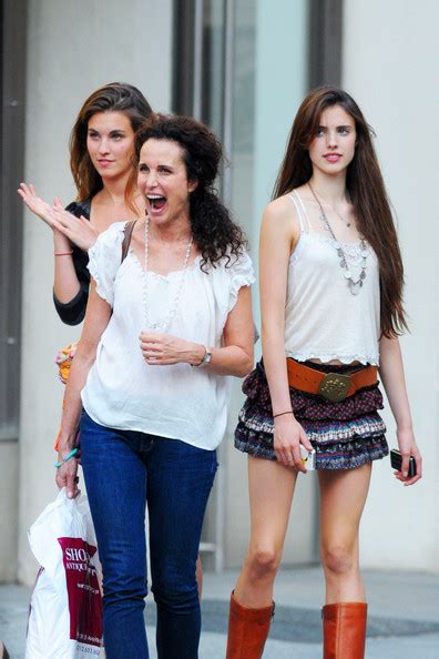 Andie Macdowell Shops In Soho With Her Daughters Zimbio