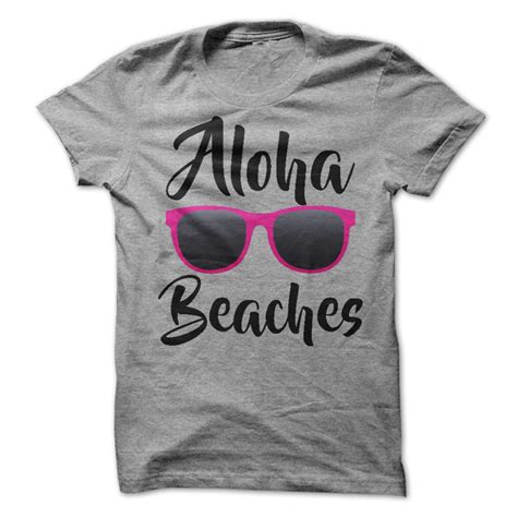 Aloha Beaches T Shirt Awesomethreadz Beach T Shirts Fishing T Shirts
