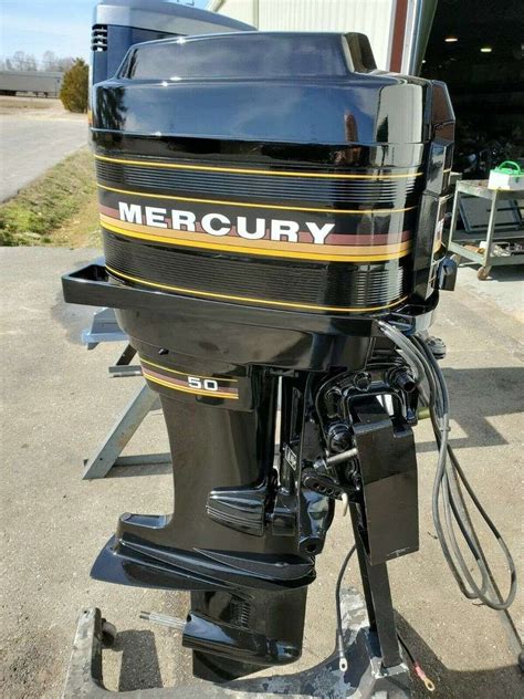 1985 Mercury 50 HP 4 Cylinder 2 Stroke 20 Tiller Outboard Motor Val