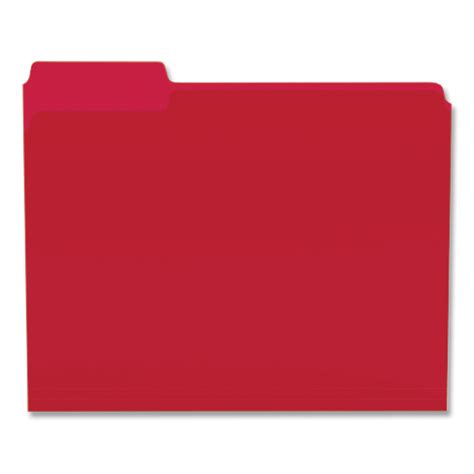 Heavyweight Plastic File Folders By Tru Red Tud439328
