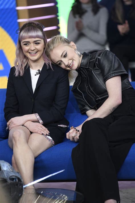 Maisie Williams And Sophie Turner At Good Morning America 04022019