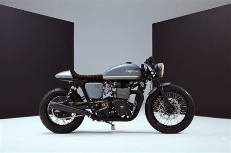 one off triumph bonneville t100 has stylish cafe racer looks and 81 hp on tap autoevolution
