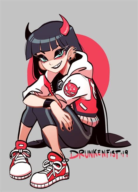 13 Anime Sketch Demon Girl Character Art Cartoon Art Cartoon Art