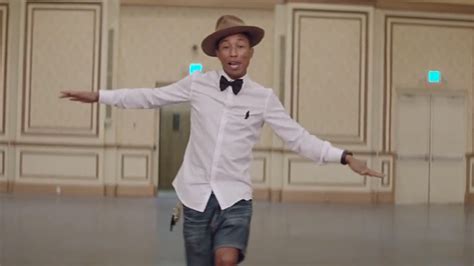 a musicless version of the music video for pharrell williams hit song happy
