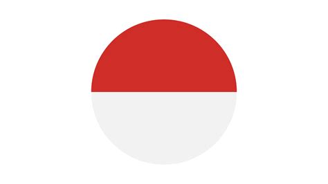 Indonesia Flag Circle Vector Image And Icon 7686669 Vector Art At Vecteezy