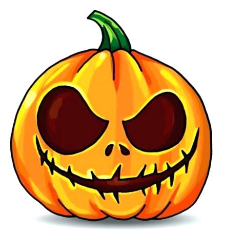 Creepy Pumpkin Drawing Free Download On Clipartmag