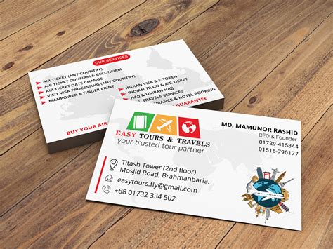Travel Agency Business Card On Behance