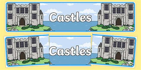 Castles Display Banner Teacher Made Twinkl
