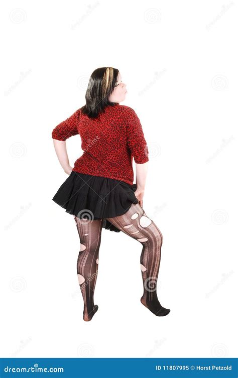 Girl With Torn Up Pantyhose Stock Image Image Of Person Holes 11807995