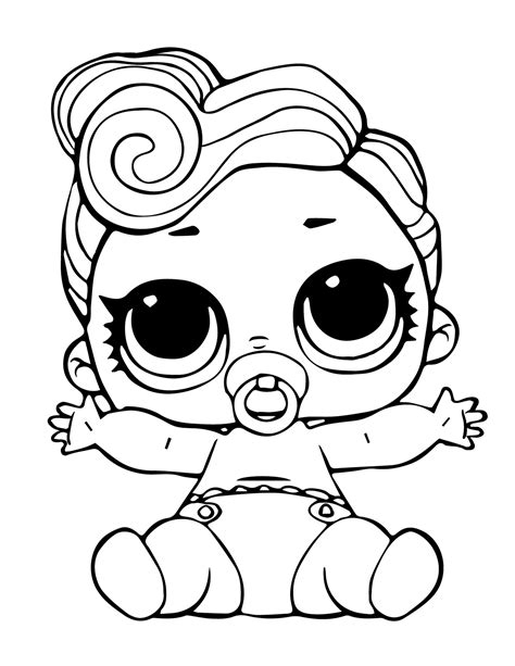 The Lil Queen Lol Doll Coloring Page Free Printable Coloring Pages