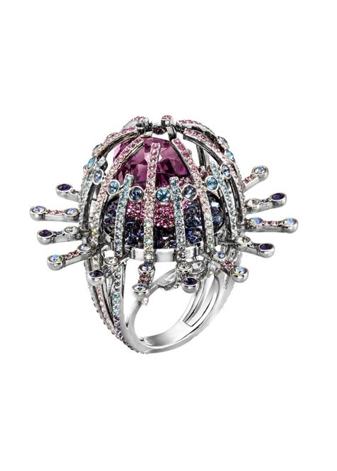 Swarovski Colorful Gems Ring Mulher