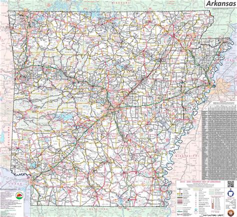 Large Detailed Map Of Arkansas With Cities And Towns