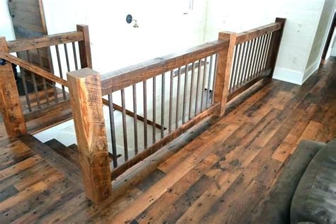 Cheap Stair Railing Ideas Incredible Rustic Stairs Interior