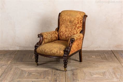 An antique victorian armchair in mahogany. Victorian Armchair - Antiques Atlas