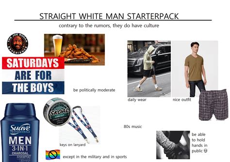 Straight White Man Starterpack Rstarterpacks