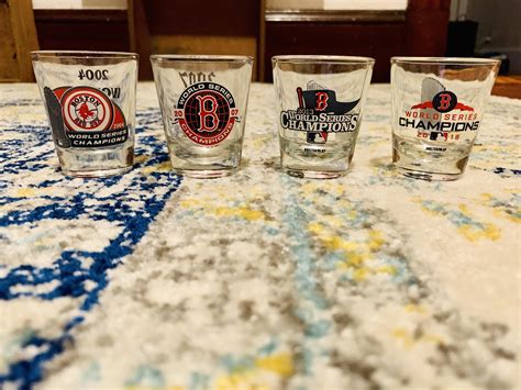 My World Series Shot Glass Collection Is Now Complete R Redsox