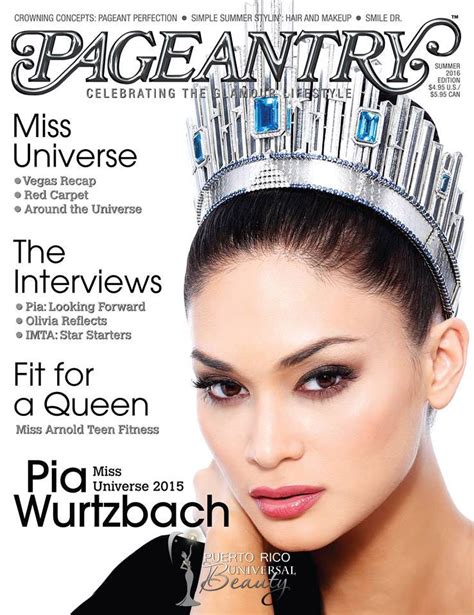 Miss Universe 2015 Pia Wurtzbach Para Pageantry Magazine Piaalonso