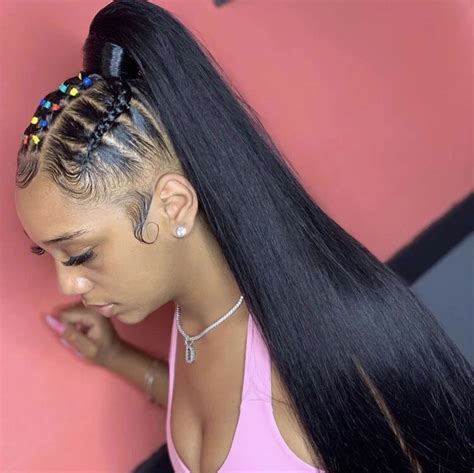 The Best Ponytail Hairstyles For Black Hair With Weave Braids Fsabd