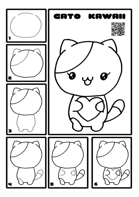 Dibujos Para Dibujar Faciles Paso A Paso Bonitos Como Dibujar Gato